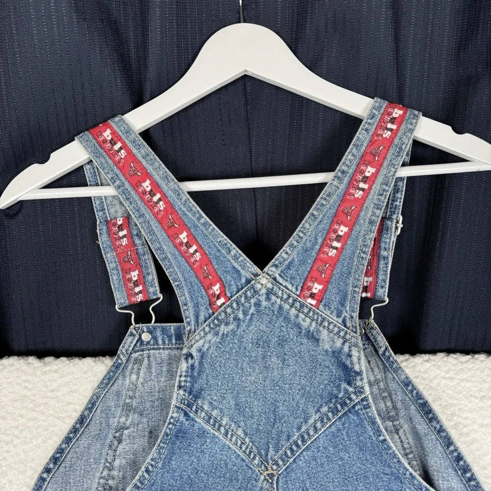 Vintage 90s GAP Denim Overalls Chicago Bulls Custom? - Youth XL